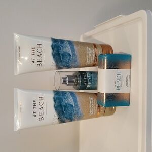 Bath & Body Works At The Beach Fragrance Mist. 2 Body Creams And Bar Soap